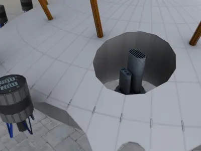 London O2 Millennium Low-poly 3D model