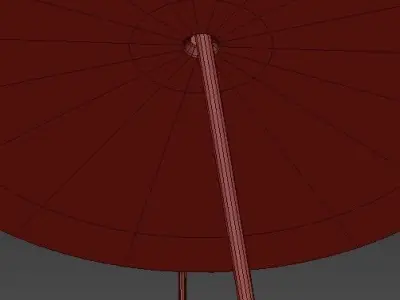 MIMMI pendant light with drum shade 3D model