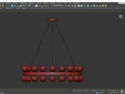Contemporary Wood Hanging Low-poly 3D model