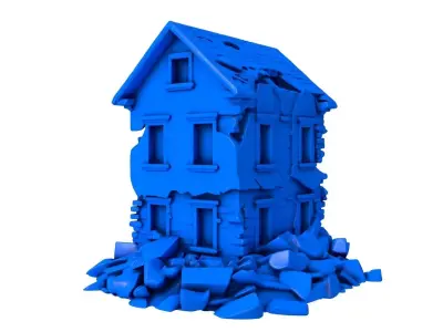 Gothic Ruins - ruined buildings  3D print model