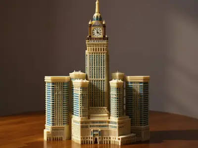 3D Design of Makkah Royal Clock Tower Abraj Al-Bait 3D print model