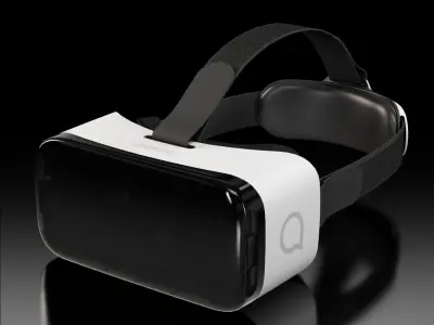 Alcatel VR Goggles Low-poly 3D model