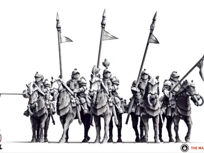 Feudal Guard Shock Cavalry 3D print model