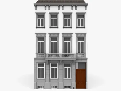 Classic Townhouse Collection 3D Model Pack