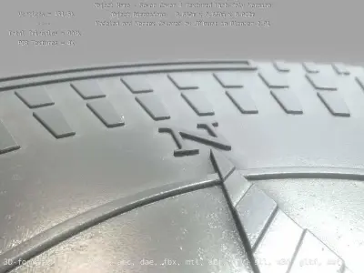 Sewer Cover 4 Textured High-Poly Version 3D model