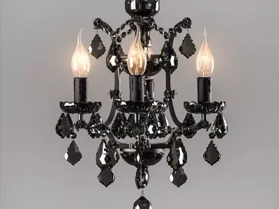 chandelier Light Crystal Chandelier - bedroom furniture sets ... 3D model