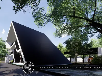 Matrioshka house - Autodesk Revit 3D model