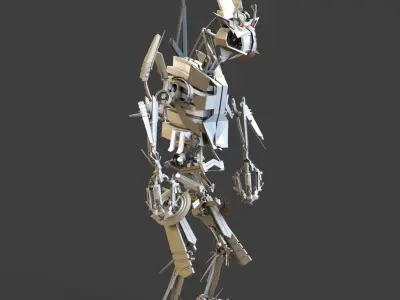 Robotrex metal robot 3D model