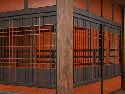 Medieval Fantasy House 07 with interior and exterior 3D model