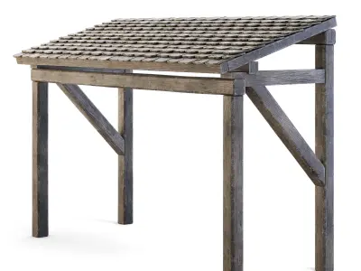 Forge Wooden Roof 3D model