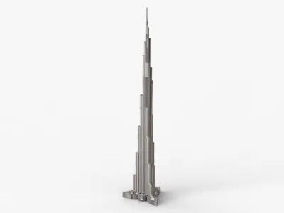 Burj Khalifa Dubai Skyline Tower 3D print model