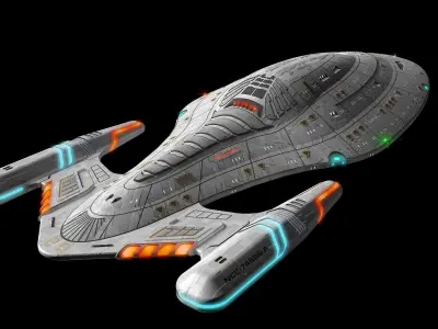 USS Voyager-A  3D print model