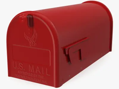 US Style Letterbox 3D model