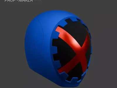 DIY Beyblade X Blader X Kamen X Helmet EVA Foam Template 3D model