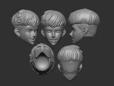 Yoo Jinho Headsculpt for Action Figures 3D print model