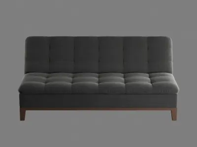 multi sofa artistic double  Low-poly 3D model