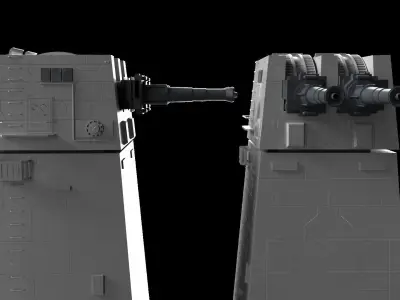 XX-9 heavy turbolaser 3D model