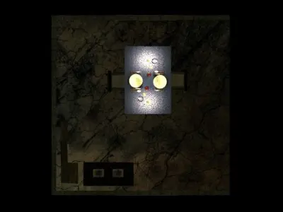 romantic dinner 3D model