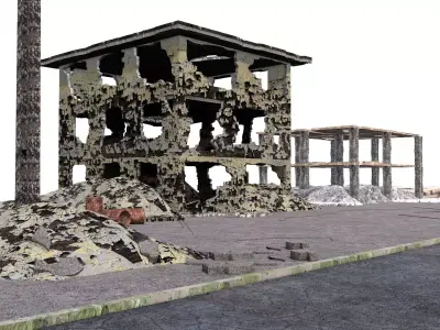 DAMAGED BUILDINGS 3D model