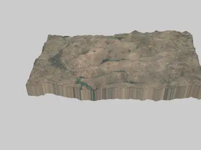 OUAGADOUGOU City Low-poly 3D model