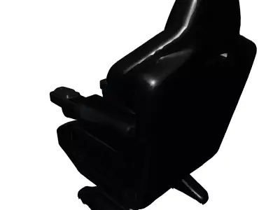 Futuristic SciFi Pilot Gaming Chair Low-poly 3D model