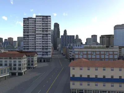City 94 Low-poly 3D model