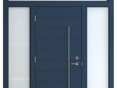 Door-102 modern front door 3D model