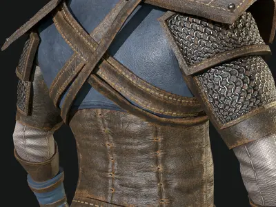 Next Generation Wizard Armor Set Low-poly 3D model