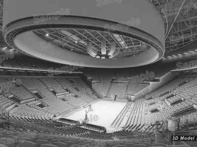 Intuit Dome - California USA Low-poly 3D model