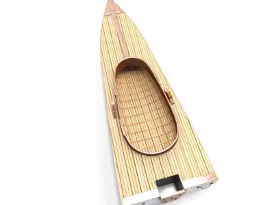 Vintage Duck Boat 3D model