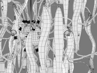 792154 Mocco Lightstar Chandelier 3D model