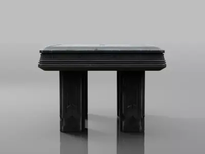 Dark Ritual Altar Prop Low-poly 3D model