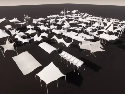 Tensile Structures Collection -A6 3D model