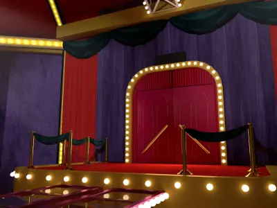 Squid Game environment - Stepping Stone Low-poly 3D model