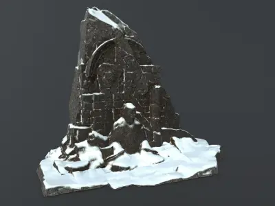 Buddha Rock Low-poly 3D model buy