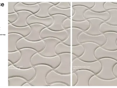 Hourglass Tiles in Straight Set Layout Texture