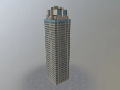 London High Rise Pack Low-poly 3D model