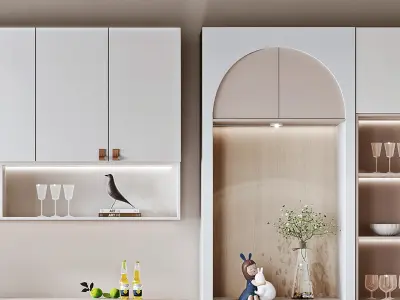 Cabinet Nordic Wine 3D model