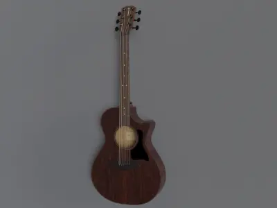 Guitar Low-poly 3D model