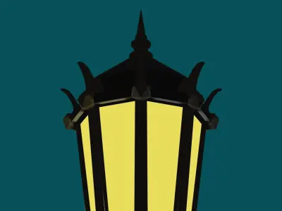 Big Lamp  Low-poly 3D model purchase