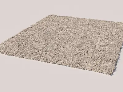  Rug moddel- Realistic Fiber Simulation- Low-poly 3D model