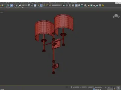 Devon Two Light Sconce Low-poly 3D model