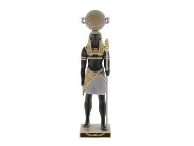 Falcon-God Horus Statue Low-poly 3D model