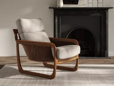 Pitu Chaise Lounge 3D model