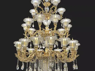Classic Chandelier 2 3D model