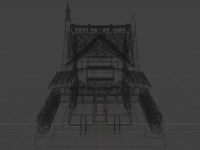 Fairytale house - 3 Low-poly 3D model