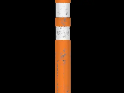 Traffic cone Low-poly 3D model 36