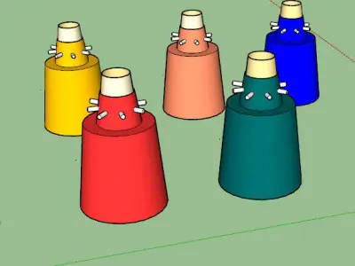 Light lamp for interior Free 3D model