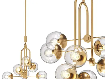 Drea 8 Light Pendant  3D model