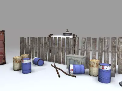 Industrial pack 3D model buy